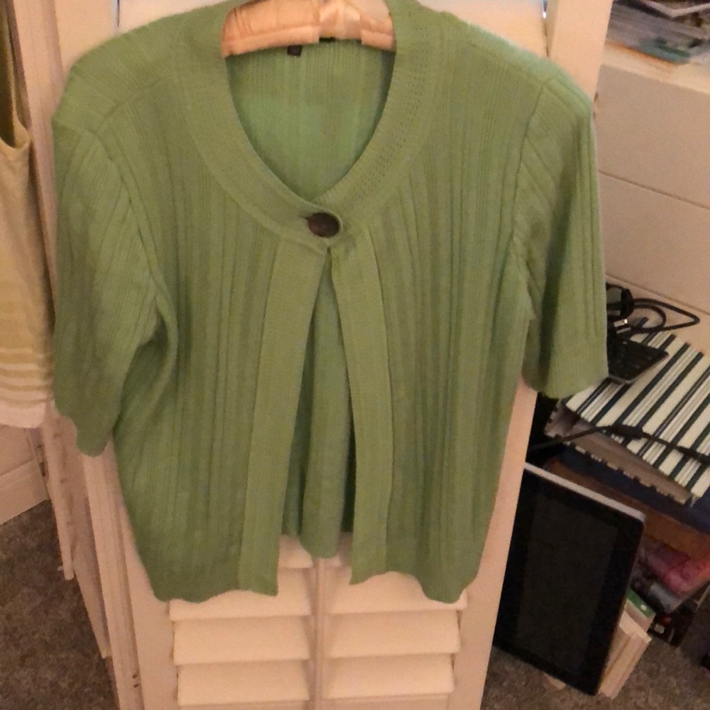 Jones wear knit top and sweater